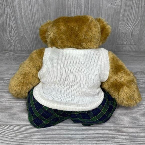 15“ Vermont teddy bear with clothes light brown needs repair arm is off - Picture 3 of 13
